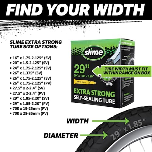 Slime Bike Inner Tube with Puncture Sealant Q17800