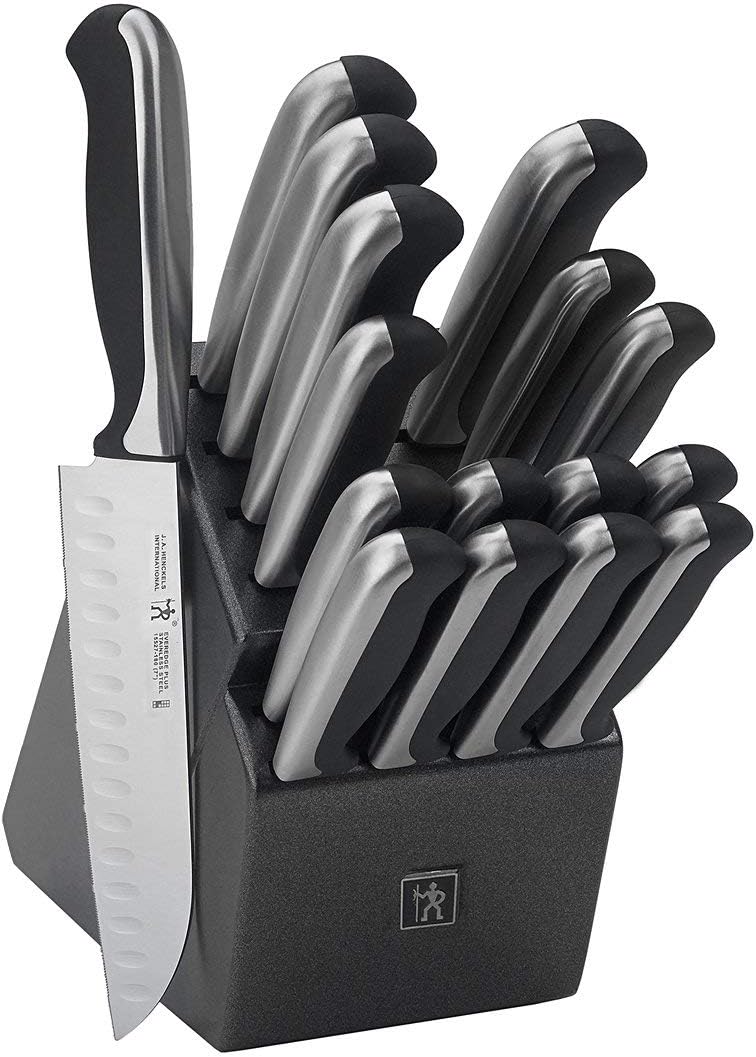17 Piece Black Knife Block Set U213