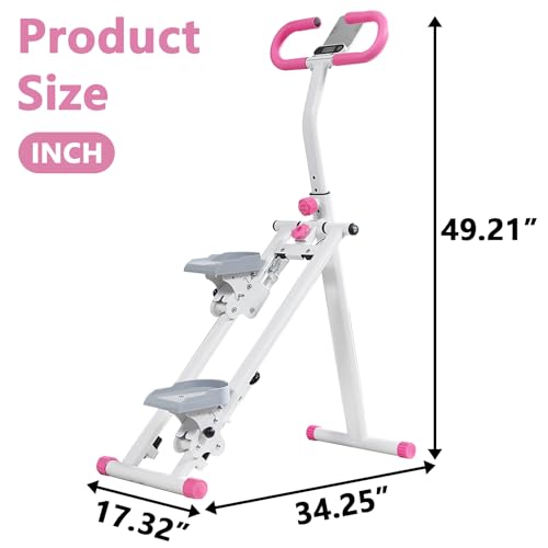 Compact Folding Cardio Climber with Adjustable Handlebar (Blue) M19431