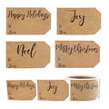 Natural Kraft Christmas Gift Tag Stickers 2 x 3 Inch 100 Labels O4589