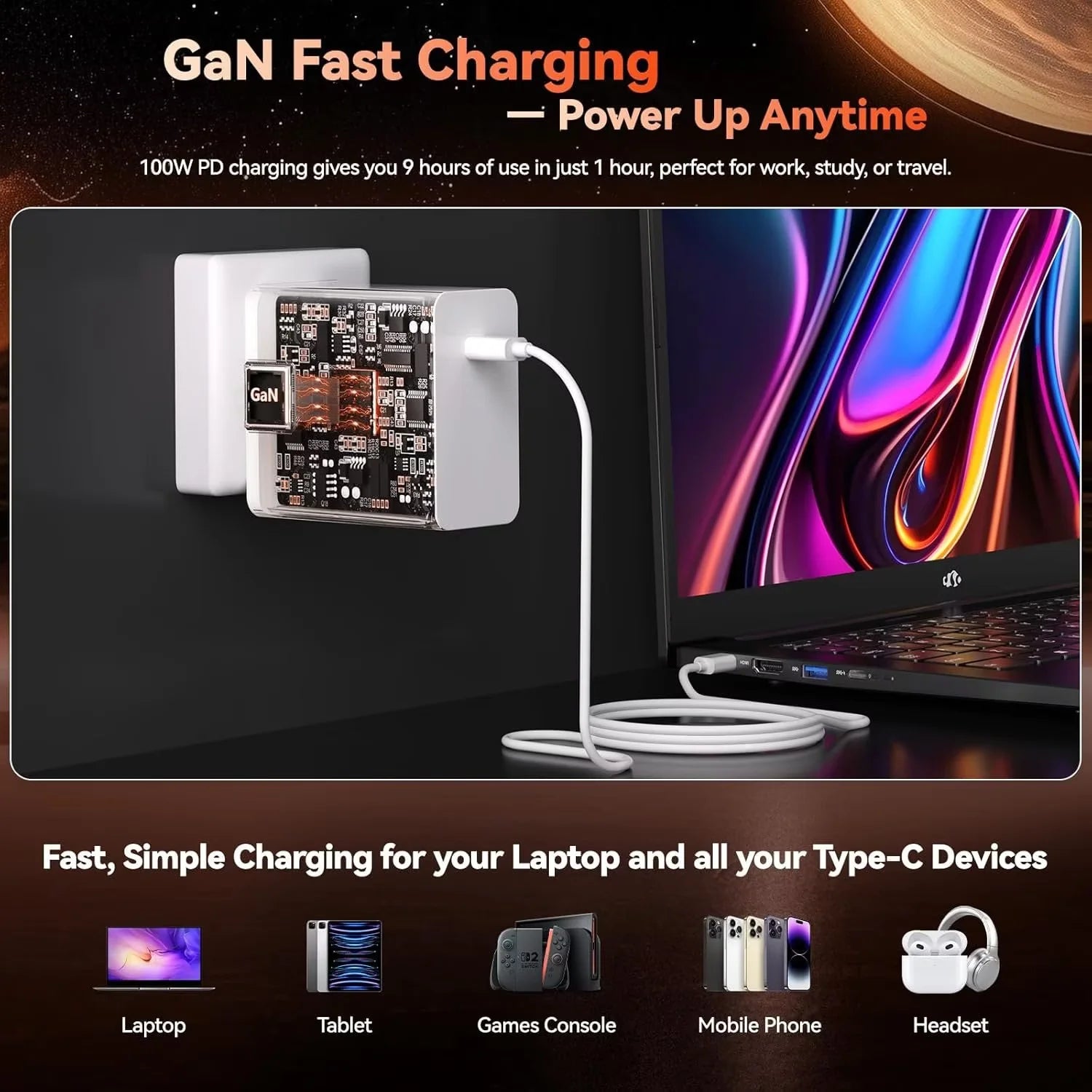 17.3" Gaming Laptop, AMD Ryzen 7 7735HS, 64GB DDR5 RAM, 1TB SSD, Radeon 680M, Backlit Keyboard P468034