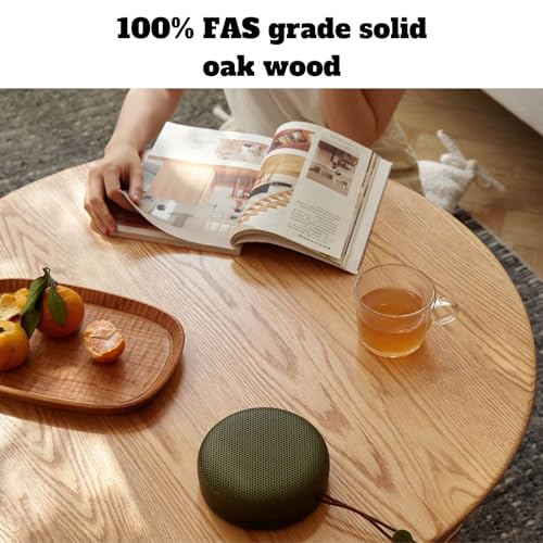 Solid Oak Wood Round Coffee Table E742002