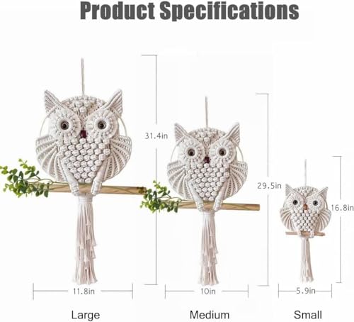 Owl Macrame Wall Hanging Q86023