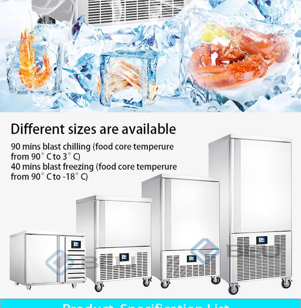 Commercial 3 Trays Blast Chiller & Freezer G362