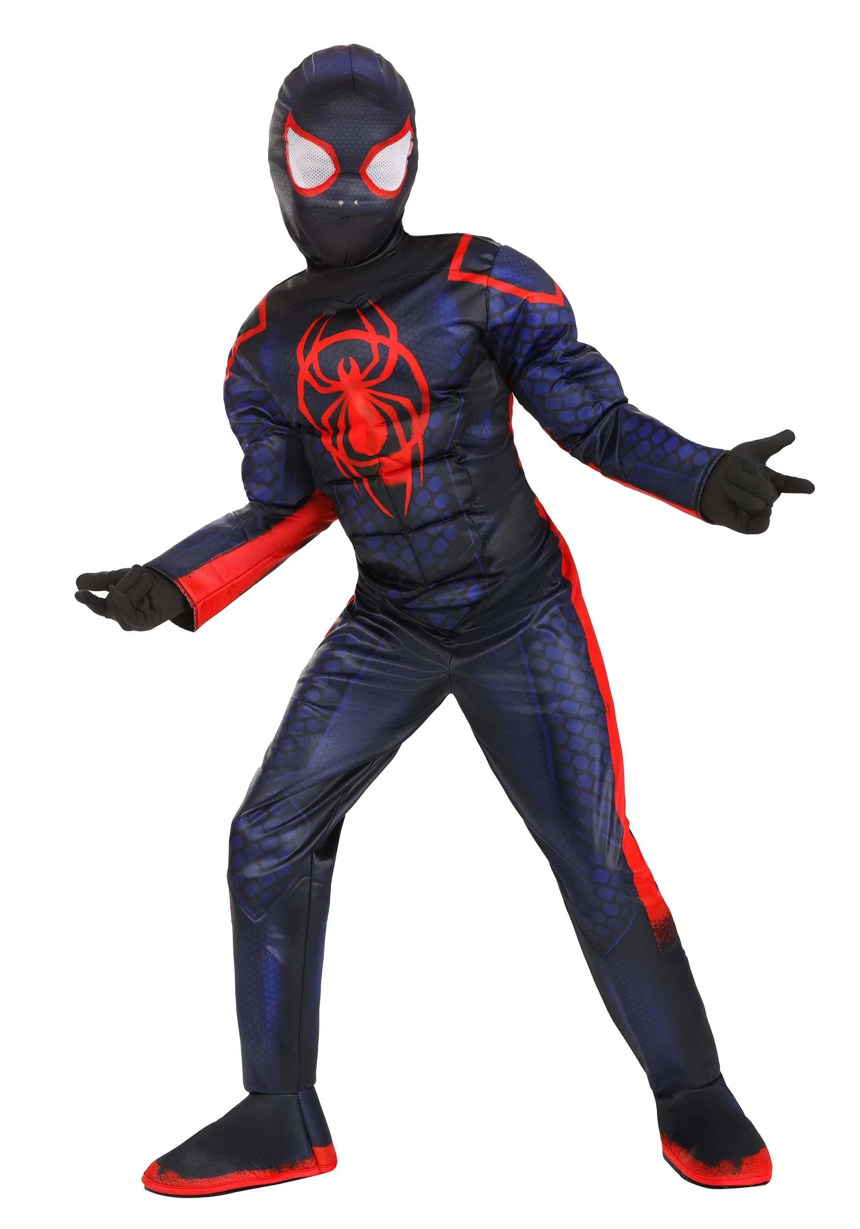 Miles Morales Spider-man Boys Deluxe Halloween Costume L341