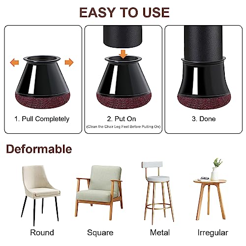Small Clear Round Rubber Furniture Leg Caps Covers (Fit Round Diameter:0.6''-0.8'') S76716