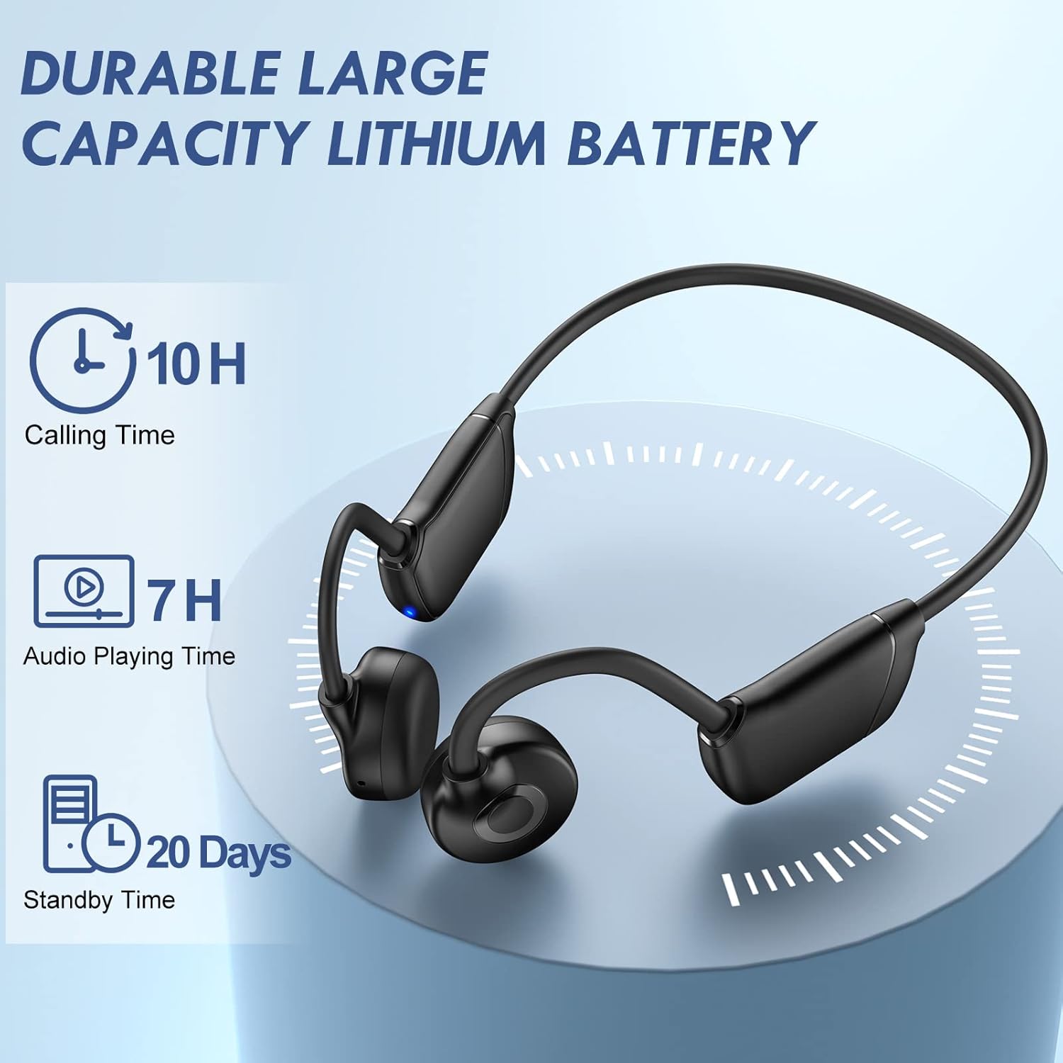 Wireless Open Ear Bone Conduction Headphones with MIC F81912