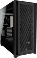 White Tempered Glass Mid-Tower ATX PC Case F4381