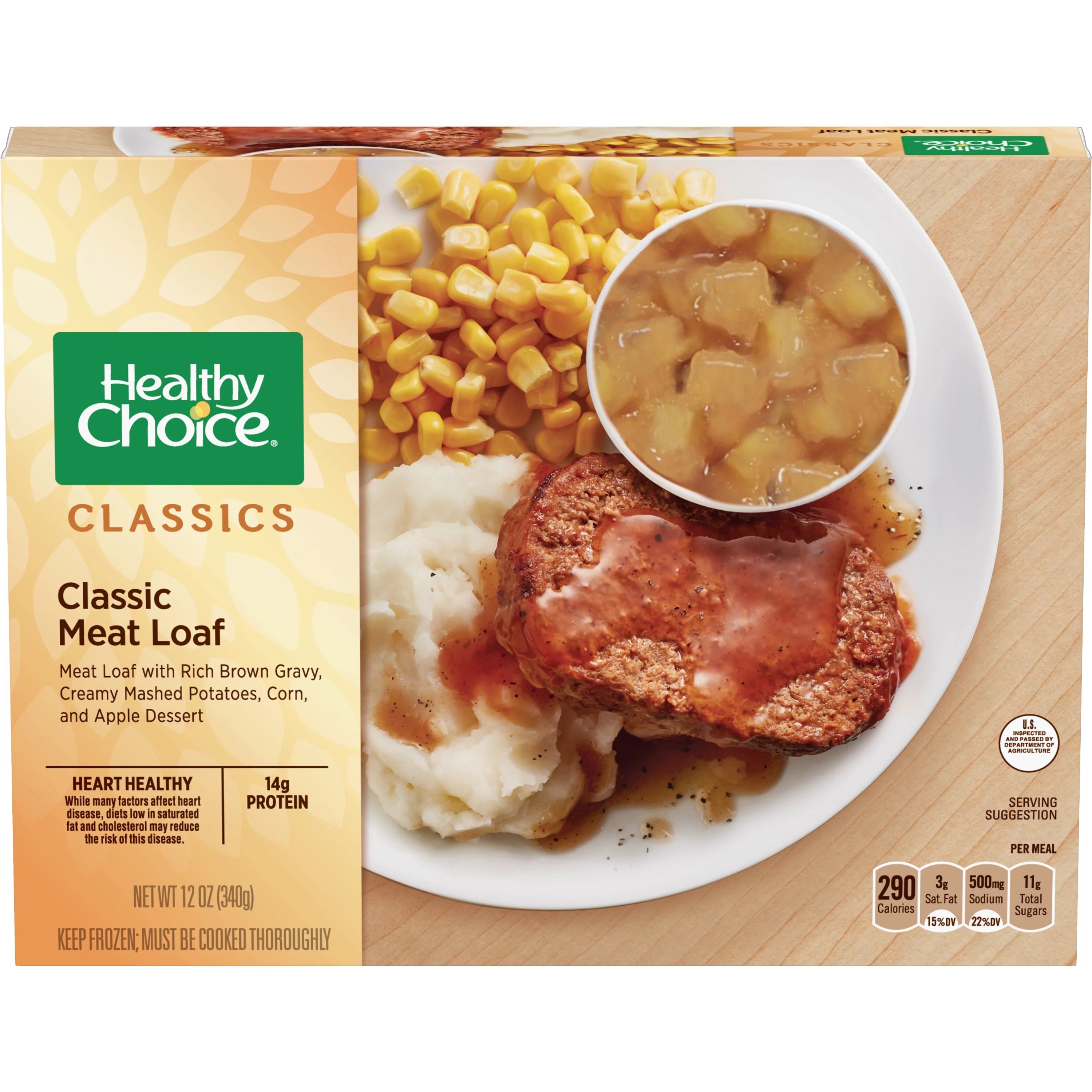 Case of 12, Classic Meat Loaf Complete Meal, 12 oz. I549213