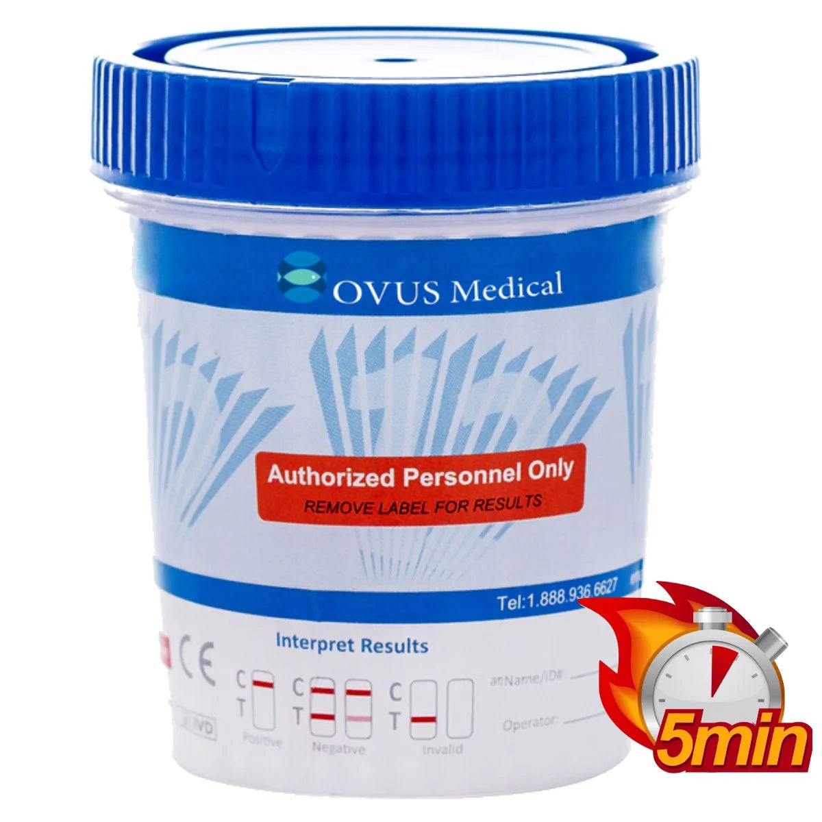 8 Panel Urine Drug Test Cups (100 Cups) N87480