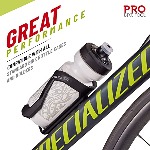 Bike Water Bottle 550 ml 19 oz Soft Silicone Mouthpiece Fast Flow Valve G162320
