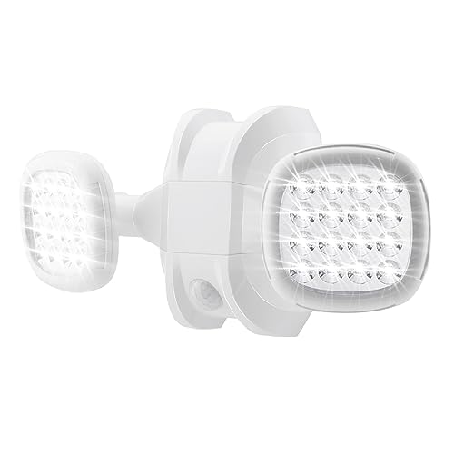 Motion Sensor Light Outdoor Battery Operated IP65 Waterproof Wireless Security Flood Light 6000K White B57848