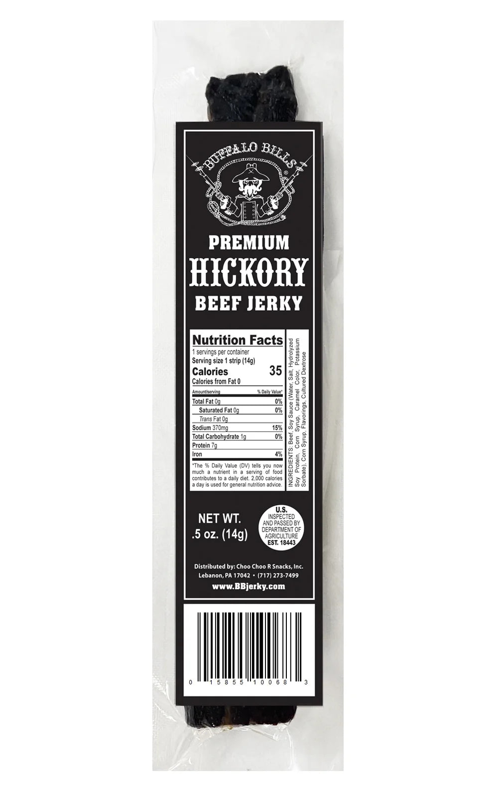 20-ct Premium Hickory Beef Jerky Wrapped Strips E437