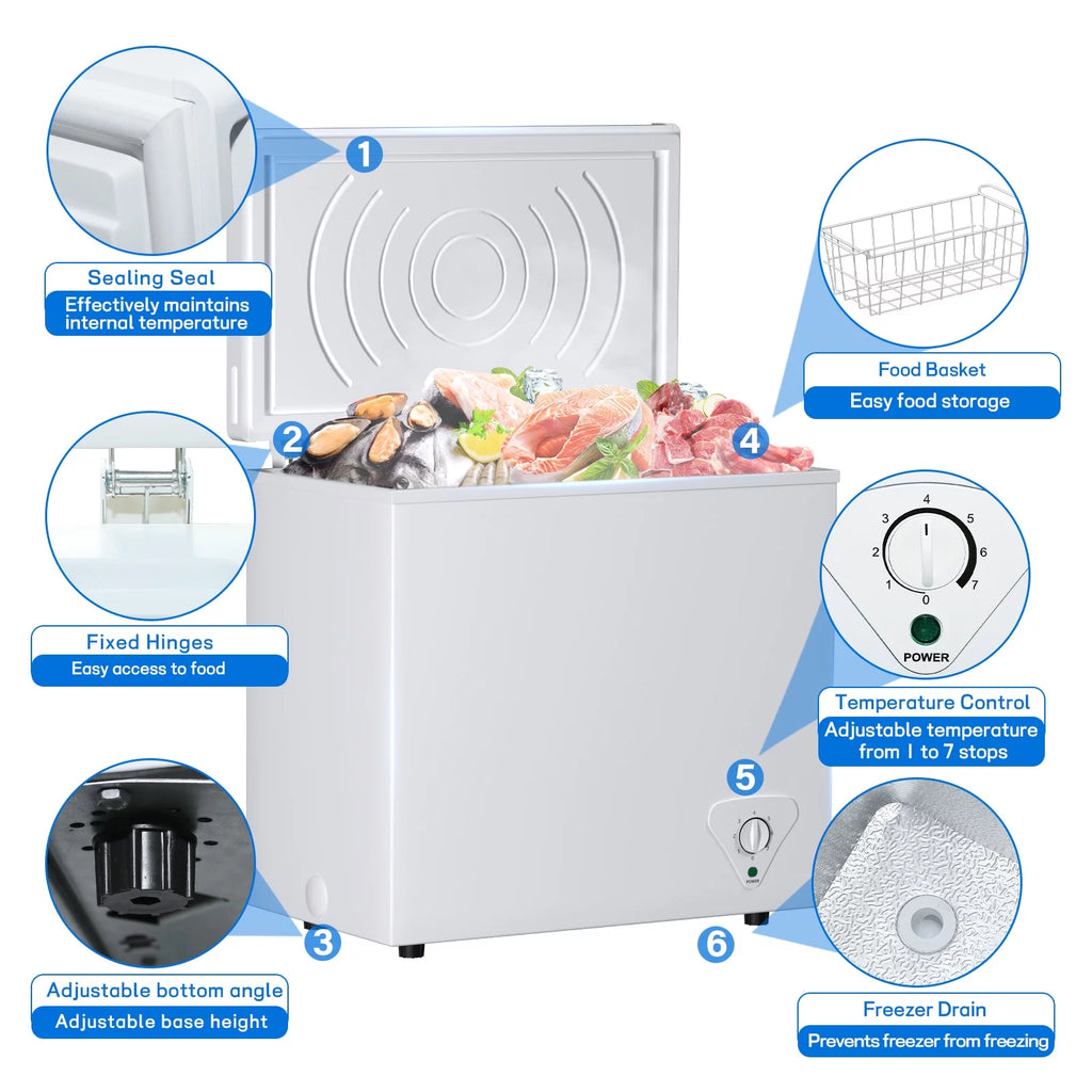 7 Cu. Ft. Chest Freezer with Removable Basket K715
