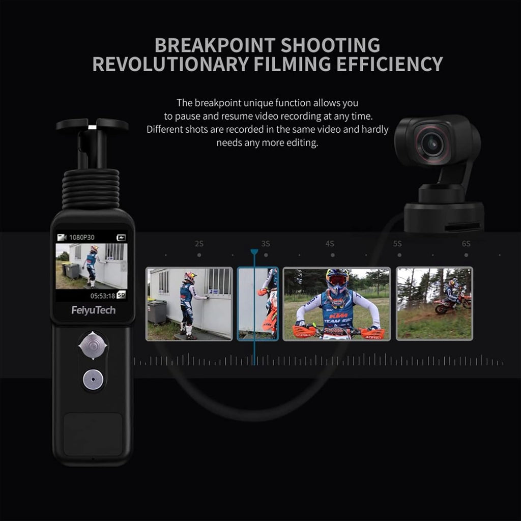 3-axis Stabilizer Gimbal with 4K Video 130° Wide Angle Camera M5801