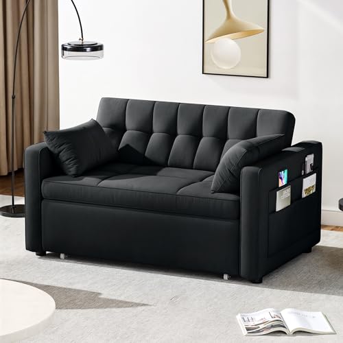 Grey Velvet Full Size Futon Sleeper N75910