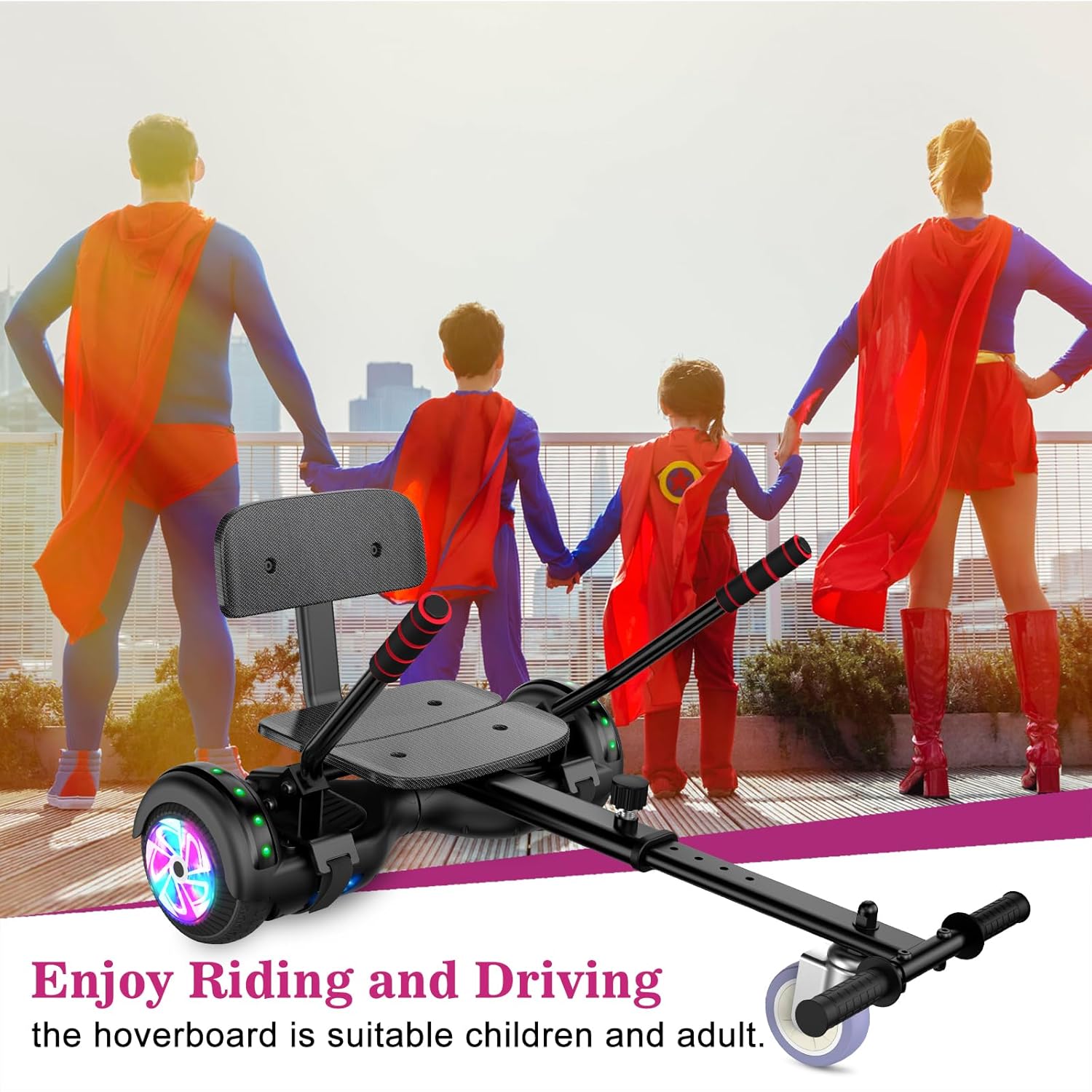 6.5 Inch Self Balancing Hoverboard with Bluetooth and LED Lights Z101565