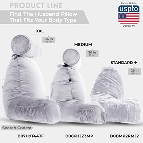 Black Standard+ Original Reading Pillow with Arms, Shredded Memory Foam G42278