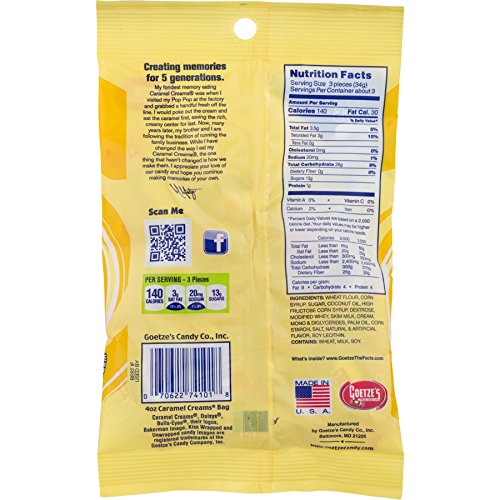 Original Vanilla Caramel Creams, 4 oz Bag N553