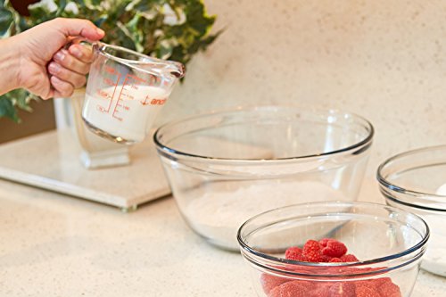 3 Piece Glass Measuring Cups Set O256