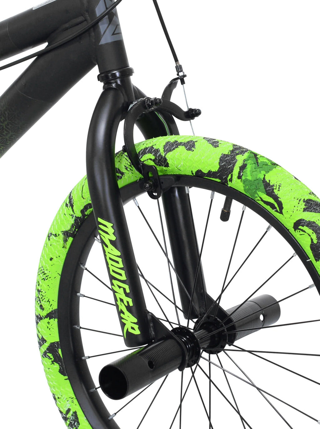 18" Black and Green BMX Bike X639