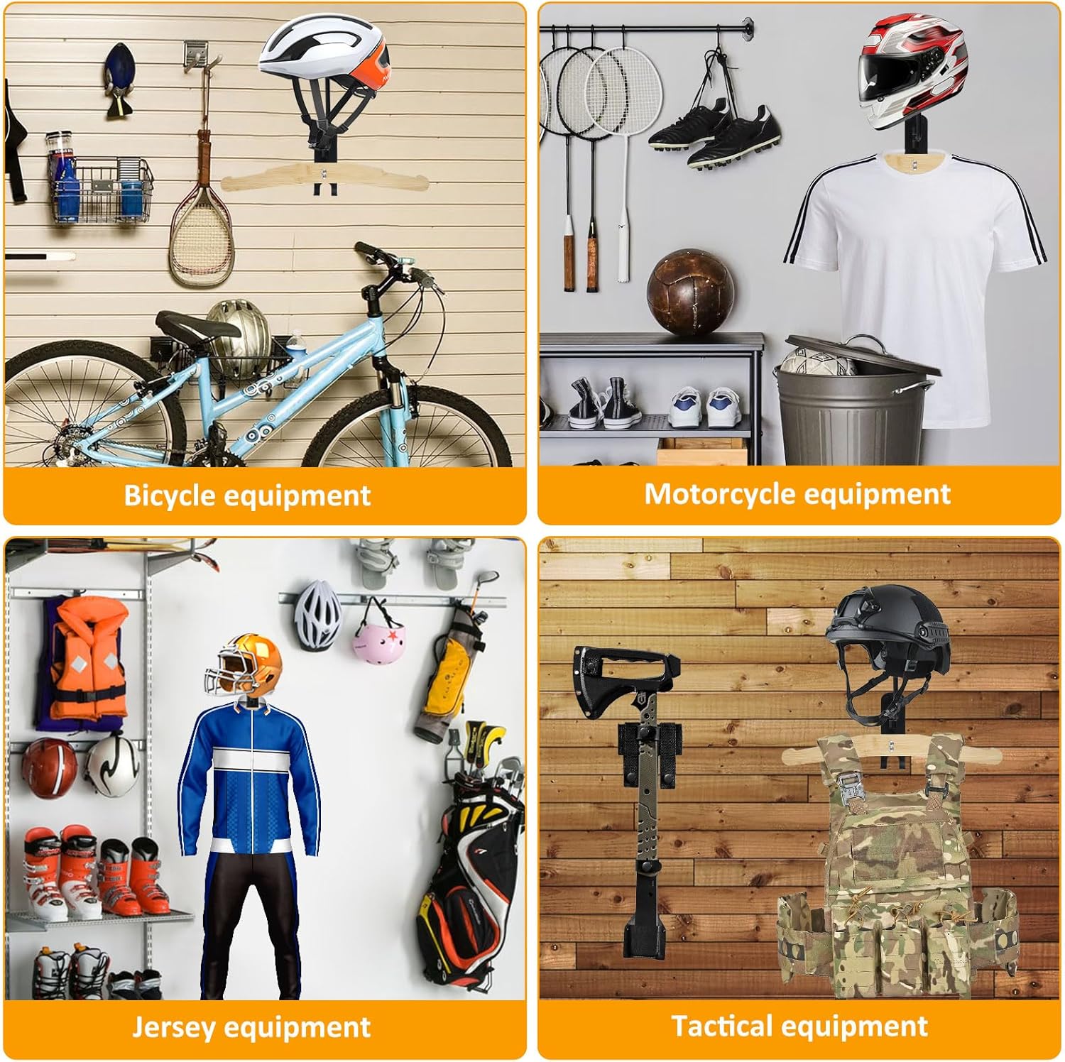 Heavy Duty Steel Helmet Wall Mount Y6083