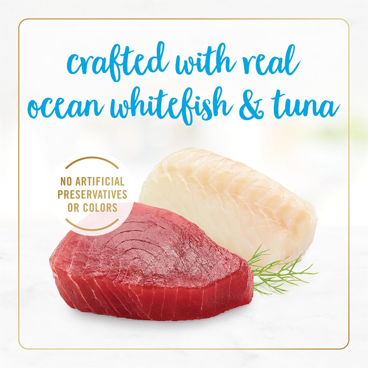 Ocean Whitefish and Tuna Feast Pate Wet Cat Food Gravy - (Pack of 24) 3 oz. Cans N6887