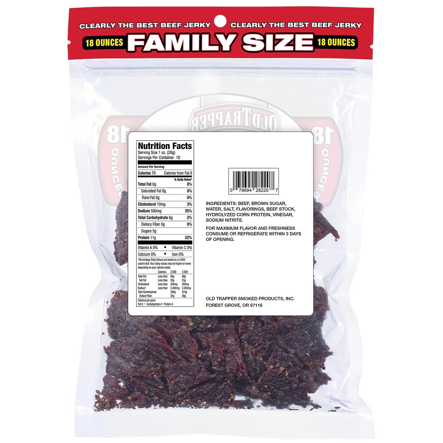 Peppered Beef Jerky (18 Ounce) M769