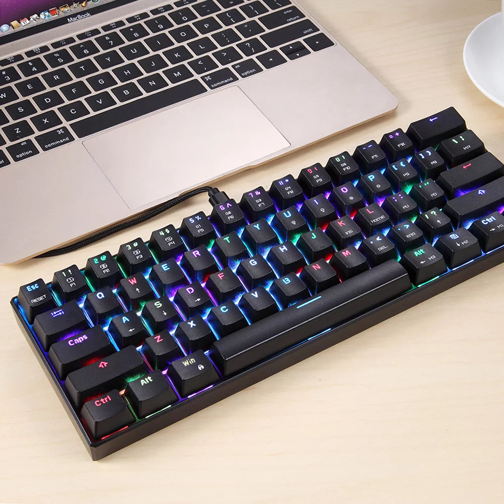 Black 61 Keys RGB Mechanical Gaming Keyboard P316