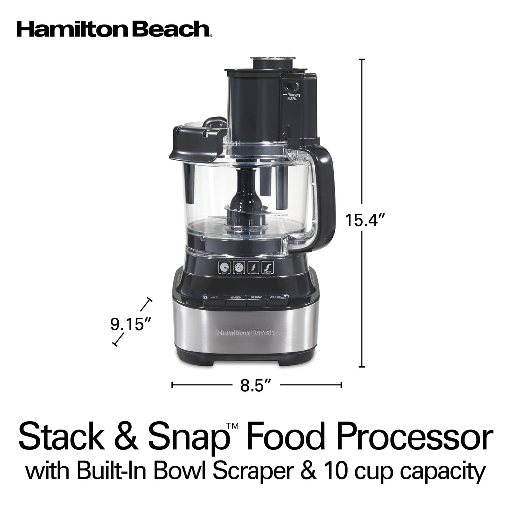 10 Cup Black Food Processor M37733