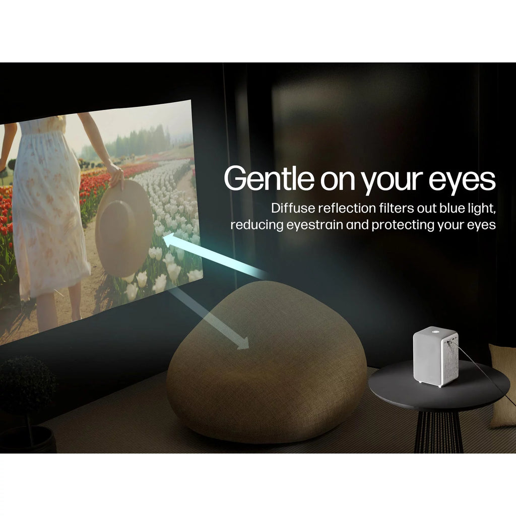 FHD LCD Projector with Streaming Player and 84" Mobile Projection Screen R27538