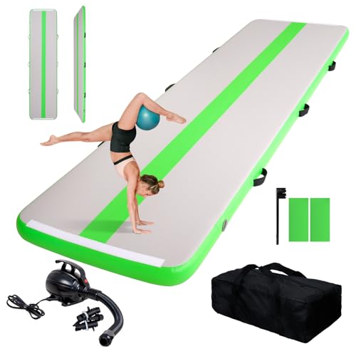 10/13ft Inflatable Tumble Track 4in Thick Air Floor with Electric Pump U8855