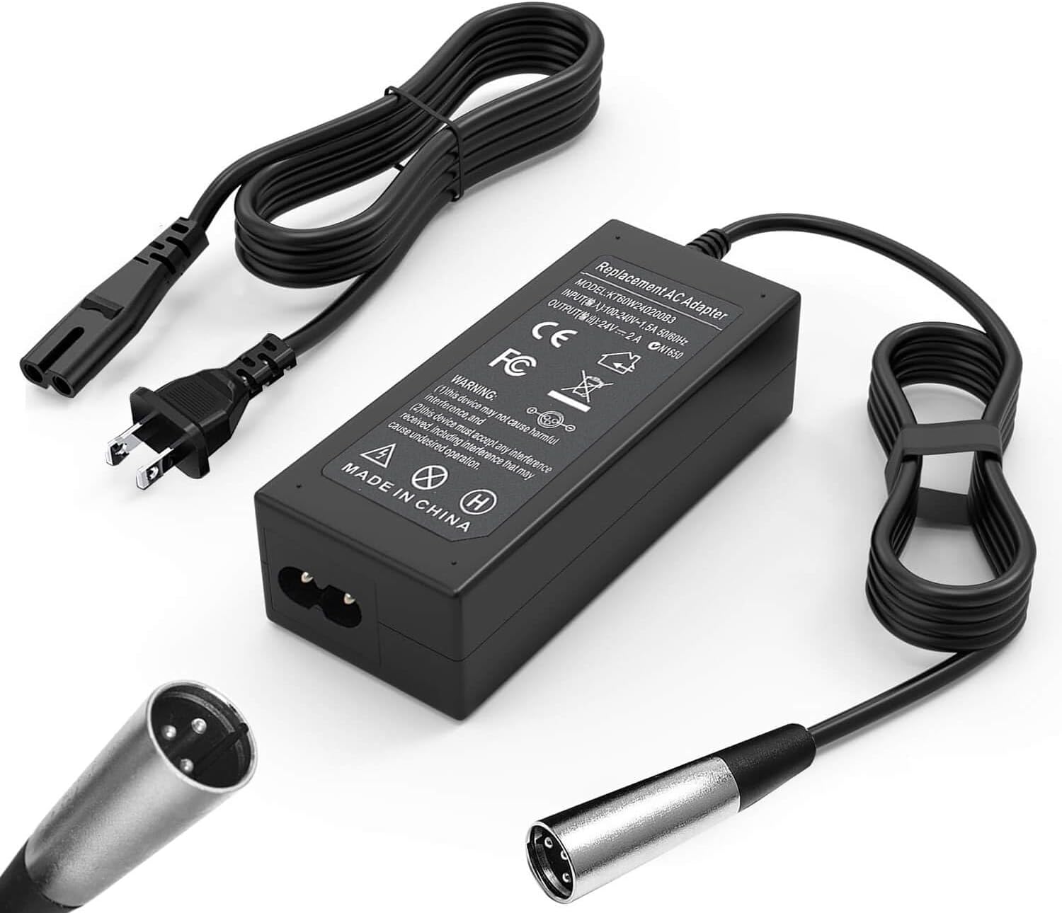 24V 2A 3-Pin XLR Electric Scooter Battery Charger D331968