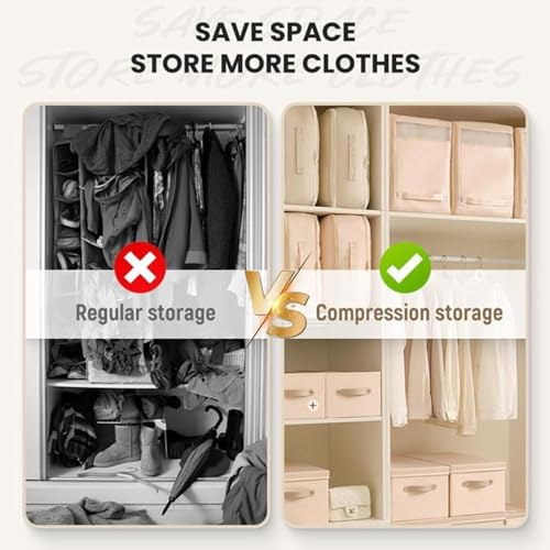 Gray Large Self Compression Storage Bag W982032