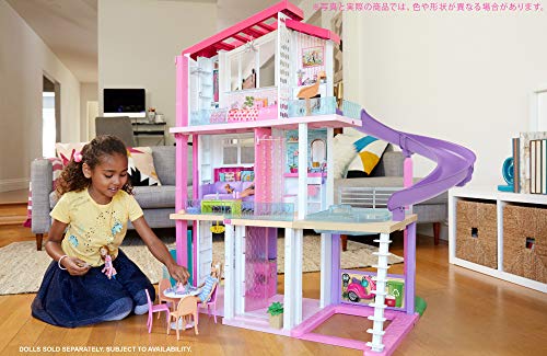 Dollhouse with Pool, Slide, Elevator, Lights, Sounds and 70+ Accessories L3502