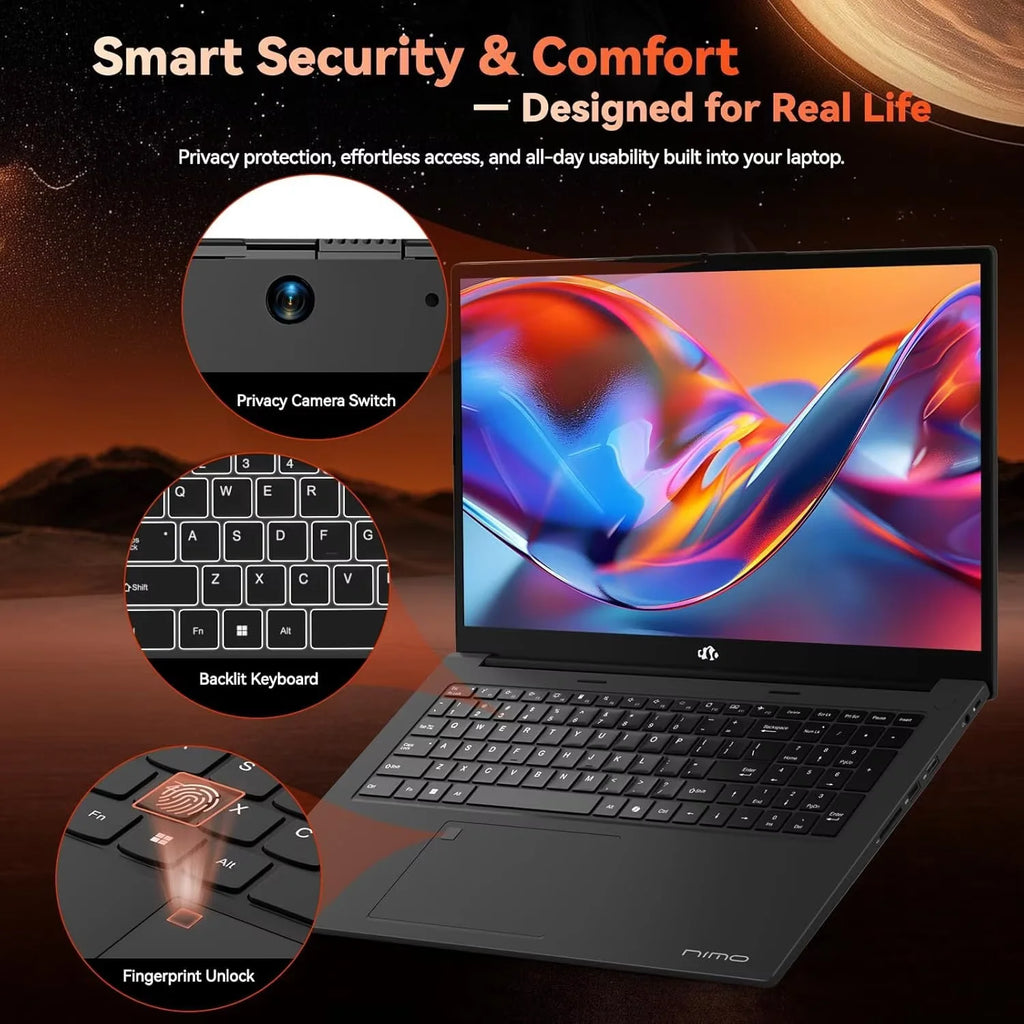 17.3" Gaming Laptop, AMD Ryzen 7 7735HS, 64GB DDR5 RAM, 1TB SSD, Radeon 680M, Backlit Keyboard P468034