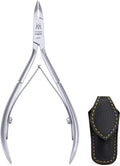 Luxury Cuticle Nipper in Leather Case, Double Sharpened Q198670