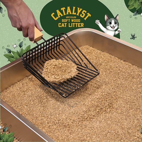 Natural Soft Wood Cat Litter (10lb, Set of 2, Unscented) F981291