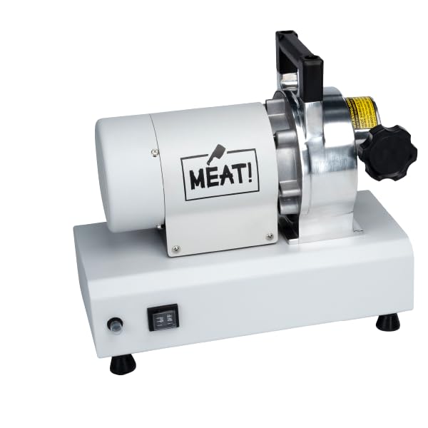 1 HP Dual Meat Grinder with 3 Stuffing Tubes, 2 Stainless Steel Grinding Plates, and a Stainless Steel Stuffing Plate S863425