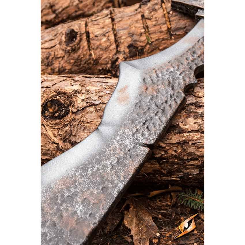 Leather Orc Cleaver Q4067