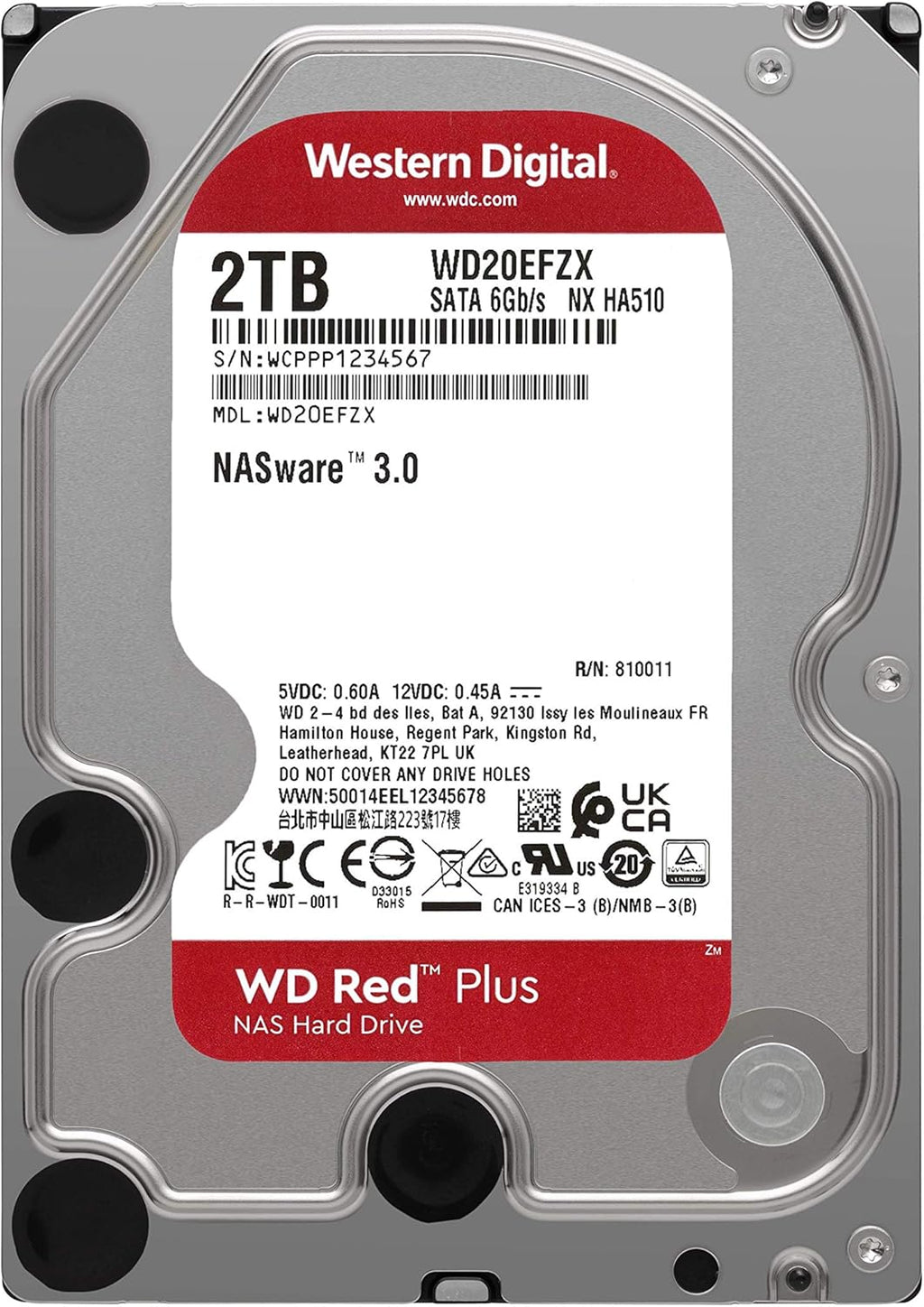 2TB 5400 RPM SATA 6 Gb/s CMR 128 MB Cache 3.5 NAS Internal Hard Drive Z7055