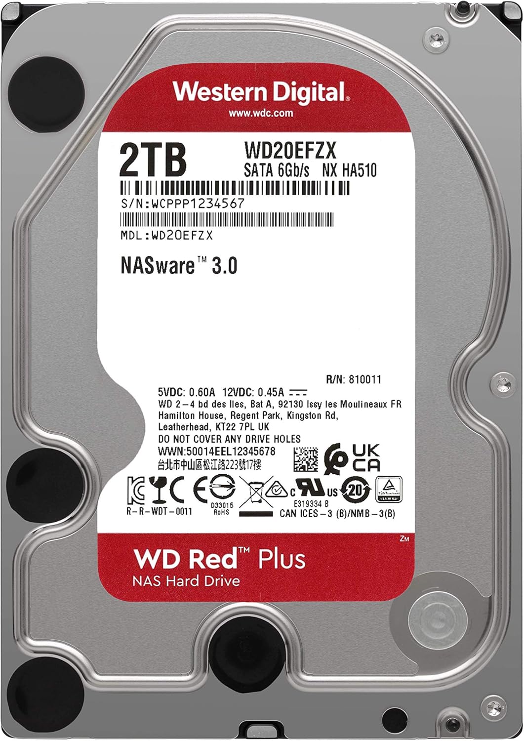 2TB 5400 RPM SATA 6 Gb/s CMR 128 MB Cache 3.5 NAS Internal Hard Drive Z7055