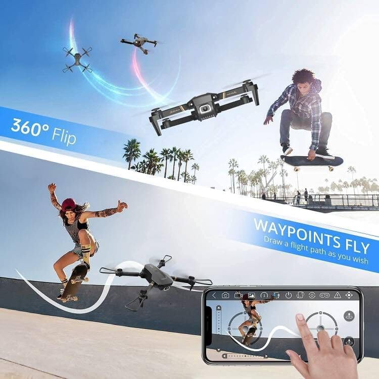 Drone with Camera 1080P FPV Foldable Mini Drone with 2 Batteries Z15525