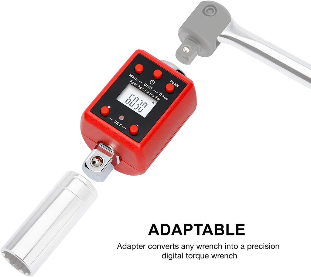 Digital Torque Adapter, 1/2" Drive, 29.5-147.5 Foot-Pound, Pack of 2 Z559