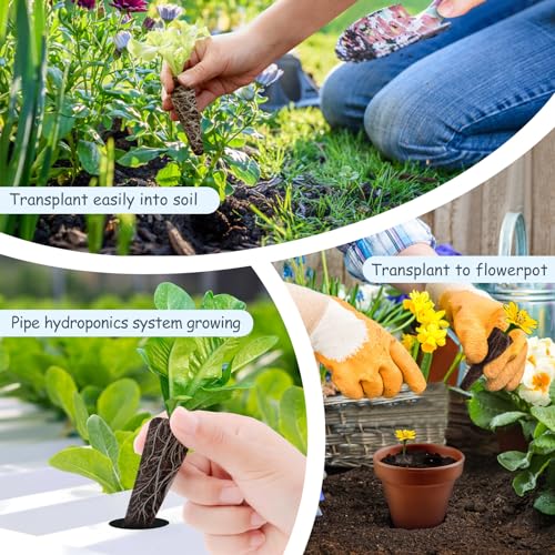 121pcs Seed Pod Kit with 30 Grow Sponges, 30 Grow Baskets, 30 Grow Domes, 1 Tweezers C816